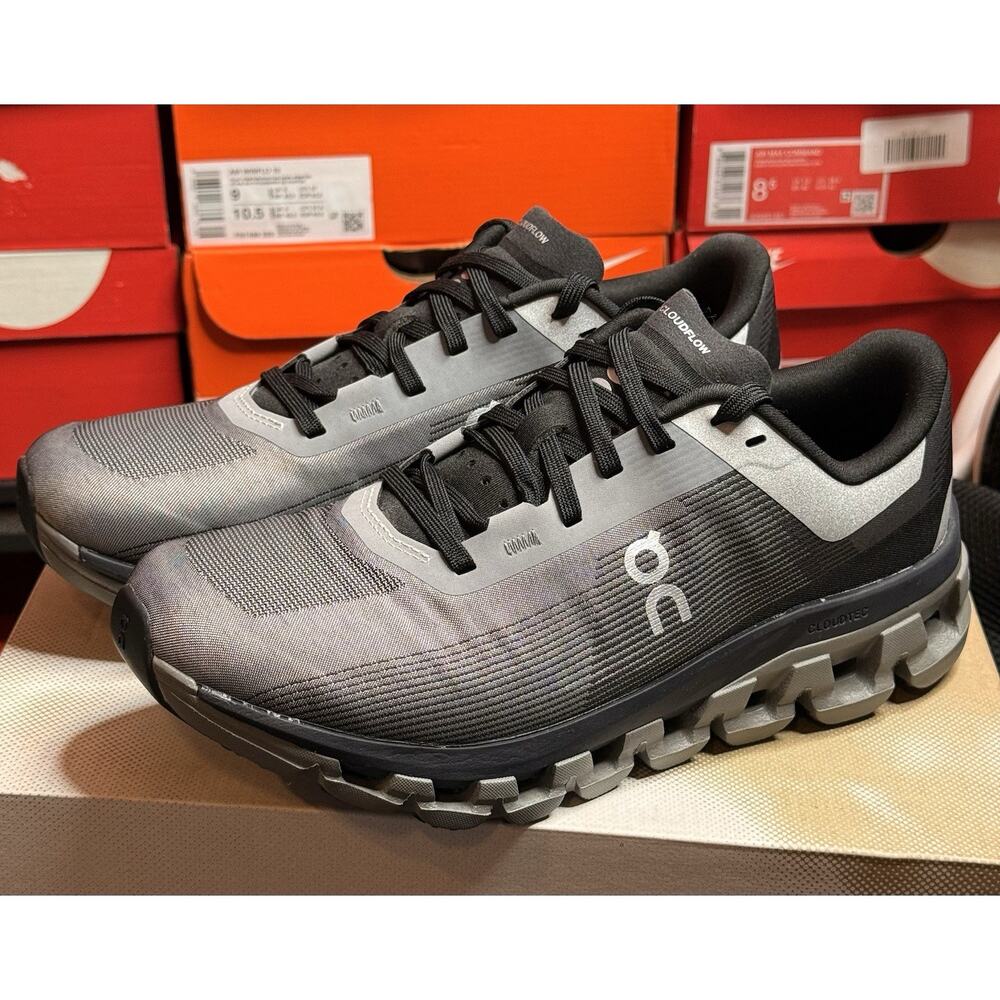 On Cloudflow 4 Pearl Black Womens Running Shoes Size 7.5 NWB (118)
